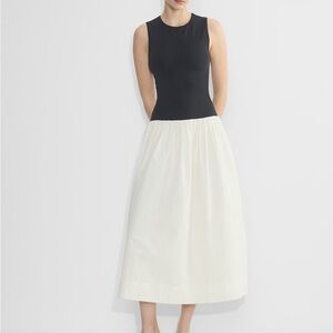 Aritzia , Fit-and-flare cotton maxi dress with Contour bodice